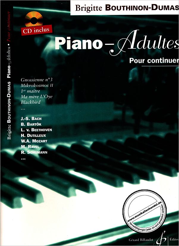 Titelbild für BILL 7526 - PIANO ADULTES POUR CONTINUER