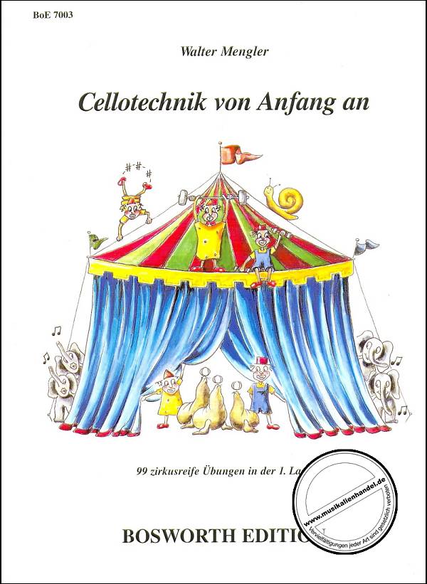 Titelbild für BOE 7003 - CELLO TECHNIK VON ANFANG AN