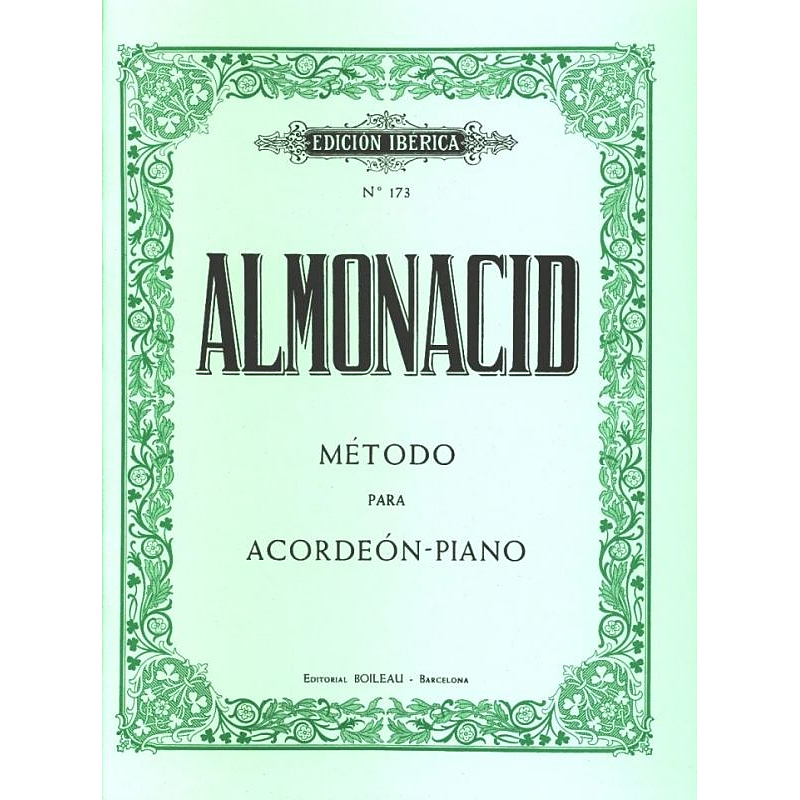 Titelbild für BOILEAU -EI0173 - METODO PARA ACCORDEON PIANO