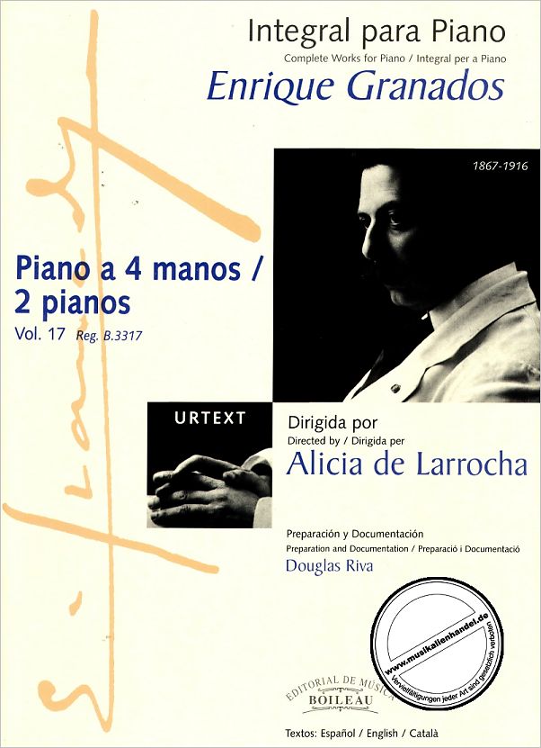 Titelbild für BOILEAU 3317 - PIANO 4 MANOS / 2 PIANOS