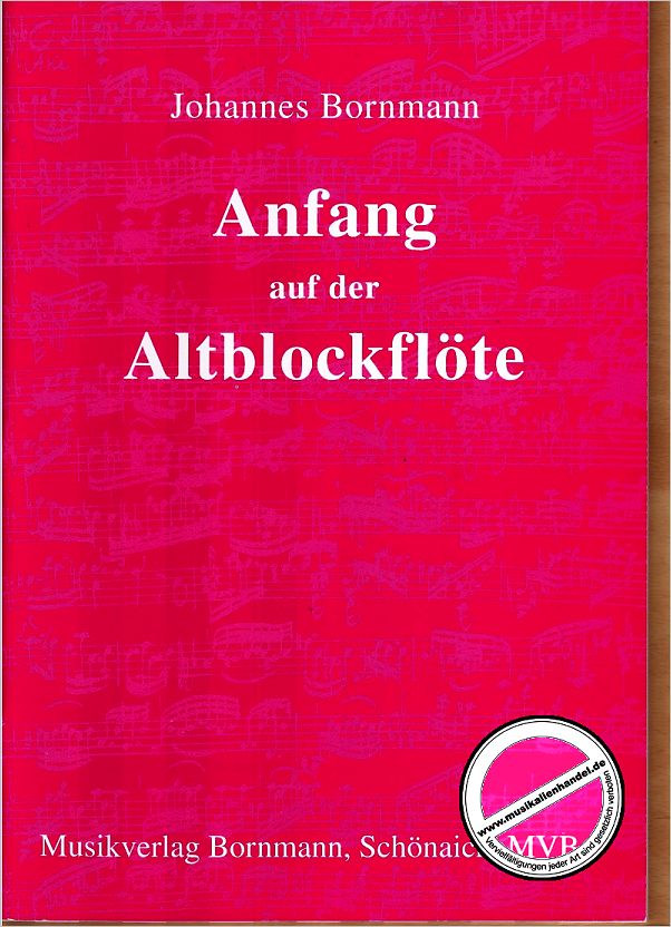 Titelbild für MVB 09 - ANFANG AUF DER ALTBLOCKFLOETE