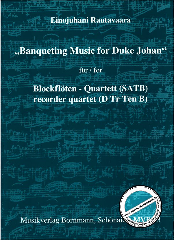 Titelbild für MVB 73 - BANQUETING MUSIC FOR DUKE JOHAN OP 4