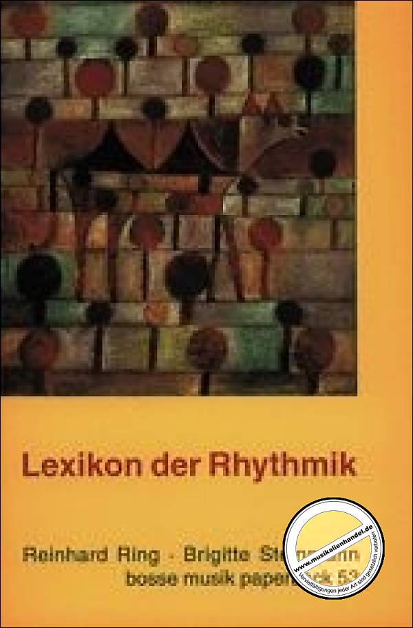 Titelbild für BOSSE 2470 - LEXIKON DER RHYTHMIK