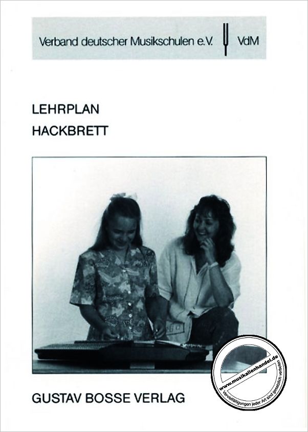 Titelbild für BOSSE 3555 - LEHRPLAN HACKBRETT