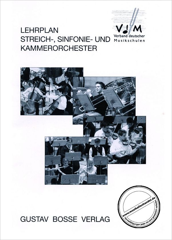 Titelbild für BOSSE 3588 - LEHRPLAN STREICH SINFONIE + KAMMERORCHESTER