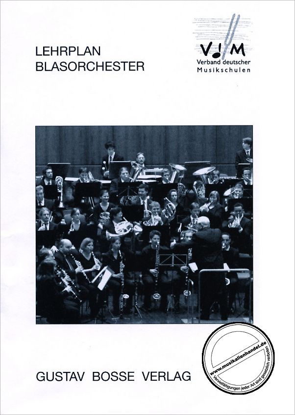Titelbild für BOSSE 3589 - LEHRPLAN BLASORCHESTER