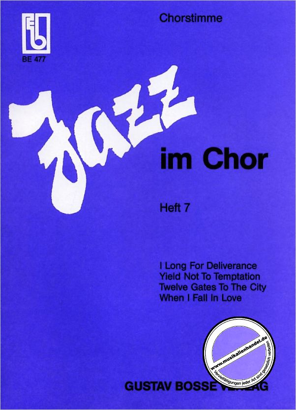 Titelbild für BOSSE 477 - JAZZ IM CHOR 7