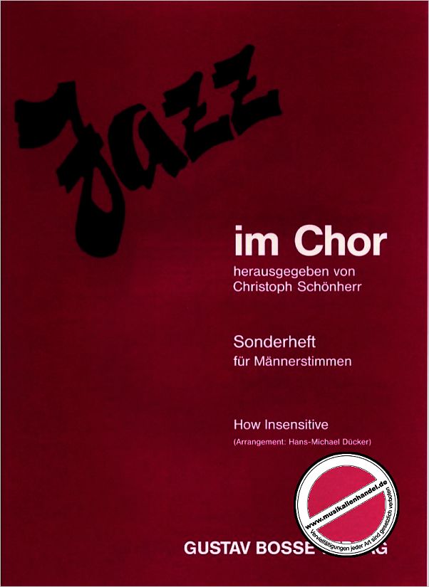 Titelbild für BOSSE 482 - HOW INSENSITIVE