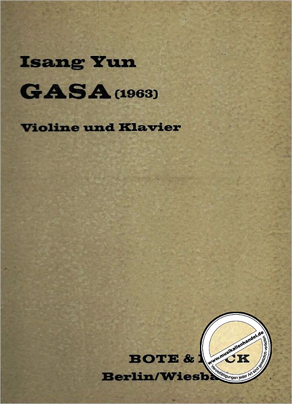 Titelbild für BOTE 0939 - GASA (1963)