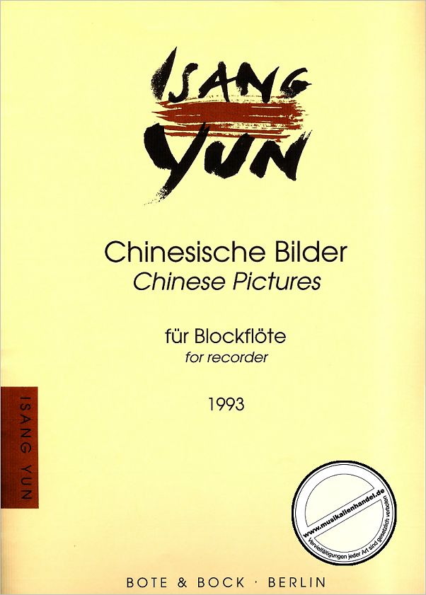 Titelbild für BOTE 1746 - CHINESISCHE BILDER (1993)