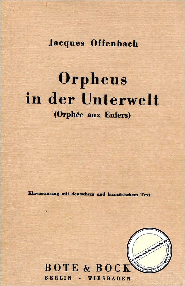 Titelbild für BOTE 3042 - ORPHEUS IN DER UNTERWELT