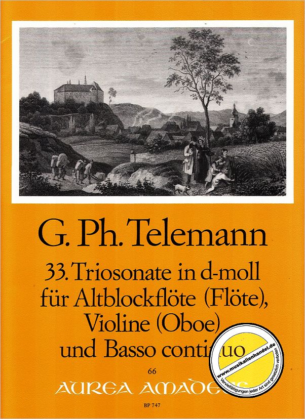 Titelbild für BP 747 - TRIOSONATE 33 D-MOLL TWV 42:D7