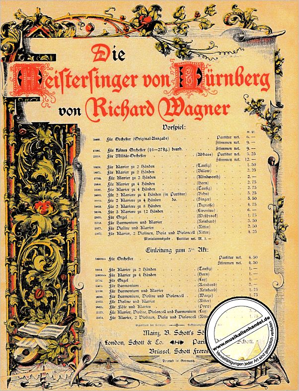 Titelbild für BSS 18469 - DIE MEISTERSINGER VON NUERNBERG