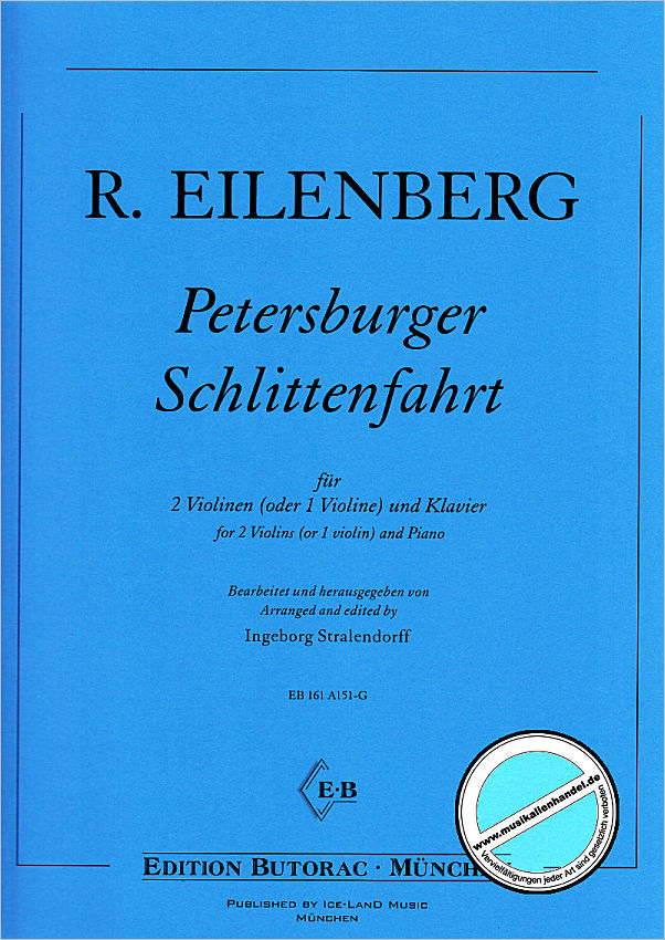 Titelbild für BUTORAC -A151-G - PETERSBURGER SCHLITTENFAHRT OP 57