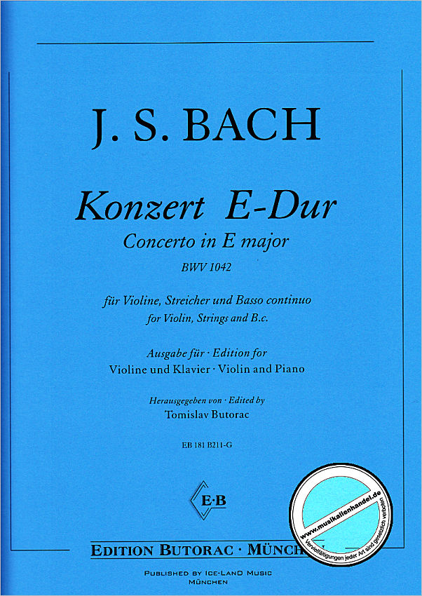 Titelbild für BUTORAC -B211-G - Konzert E-Dur