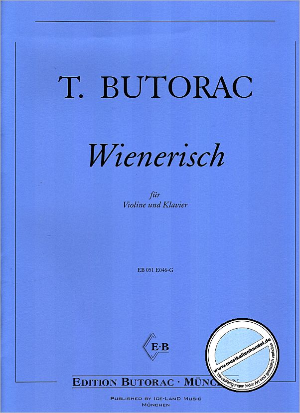 Titelbild für BUTORAC -E046-G - WIENERISCH