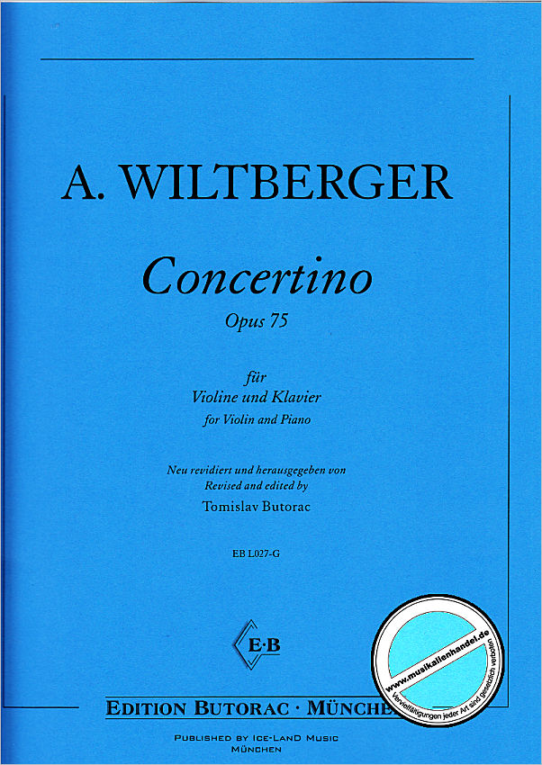 Titelbild für BUTORAC -L027-G - Concertino op 75
