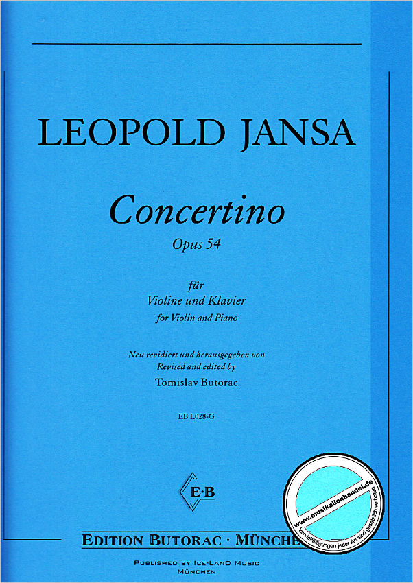 Titelbild für BUTORAC -L028-G - Concertino op 54