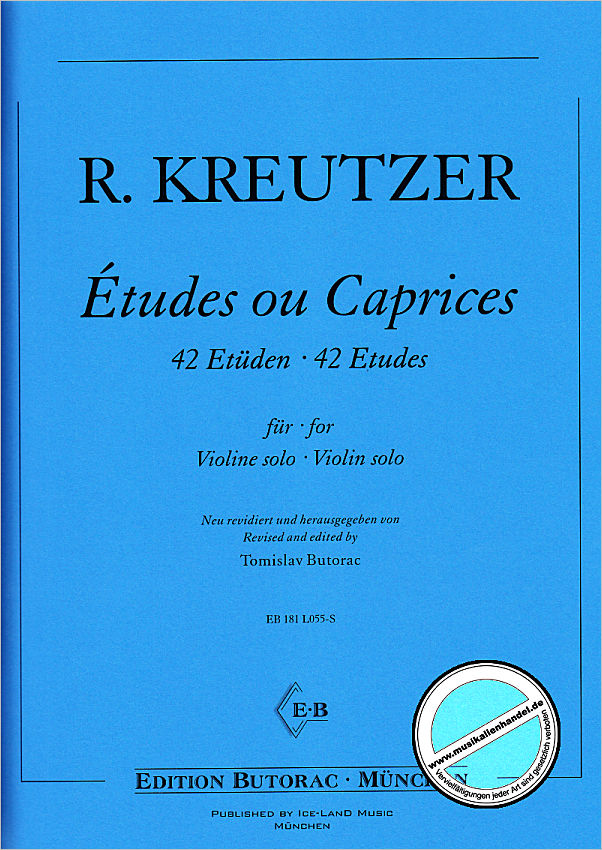 Titelbild für BUTORAC -L055-S - 42 Etudes ou Caprices