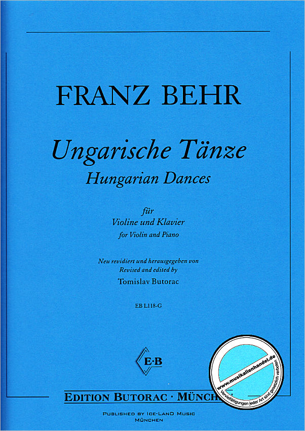 Titelbild für BUTORAC -L118-G - Ungarische Tänze