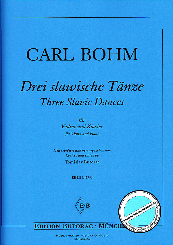 Titelbild für BUTORAC -L125-G - 3 slawische Tänze