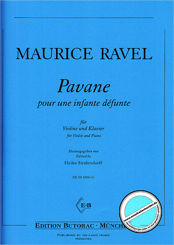 Titelbild für BUTORAC -M041-G - Pavane pour une infante defunte