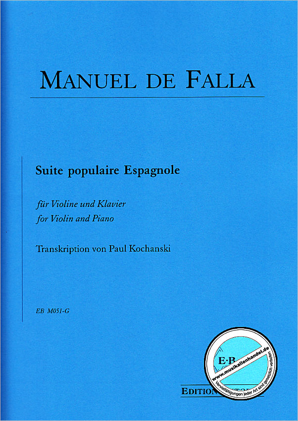 Titelbild für BUTORAC -M051-G - Suite populaire espagnole
