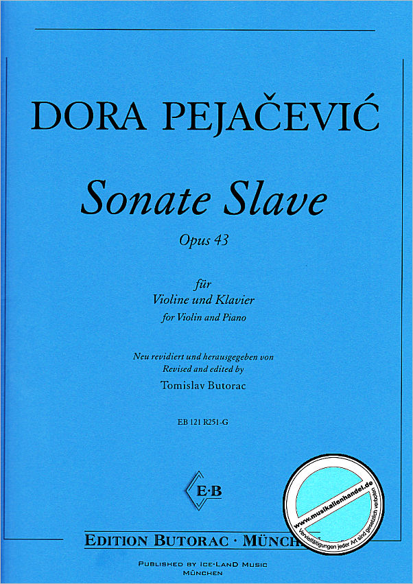 Titelbild für BUTORAC -R251-G - SONATE SLAVE OP 43