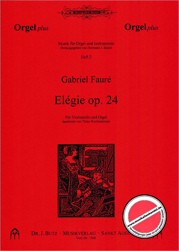 Titelbild für BUTZ 1368 - ELEGIE OP 24
