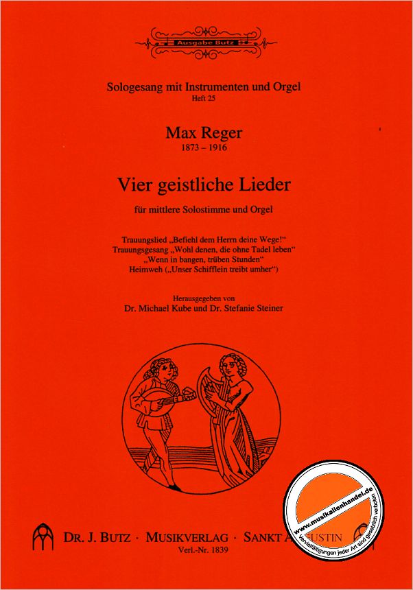 Titelbild für BUTZ 1839 - 4 GEISTLICHE LIEDER