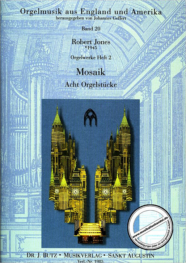 Titelbild für BUTZ 1985 - MOSAIK - 8 ORGELSTUECKE - ORGELWERKE BD 2