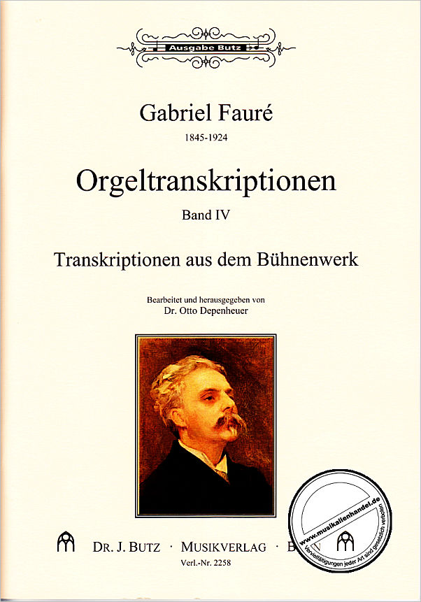 Titelbild für BUTZ 2258 - Orgeltranskriptionen 4 | Transkriptionen aus dem Bühnenwerk