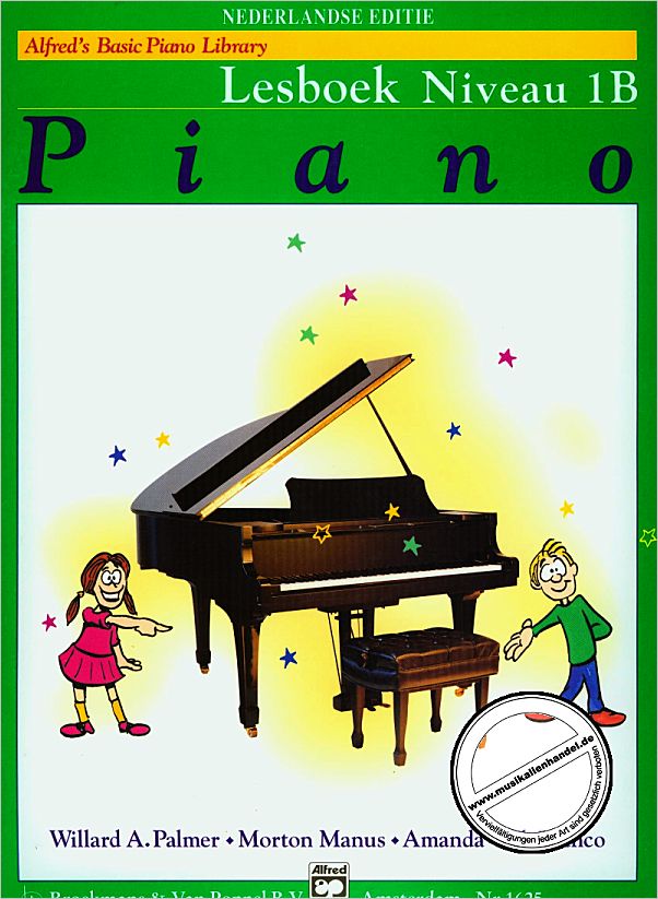 Titelbild für BVP 1625BKCD - ALFRED'S BASIC PIANO LIBRARY - LESBOEK 1B