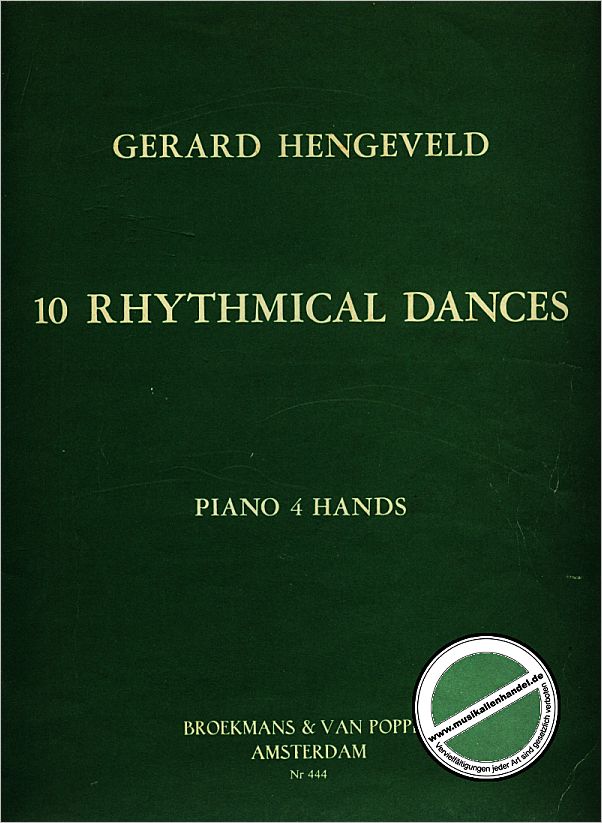Titelbild für BVP 444 - 10 RHYTHMICAL DANCES