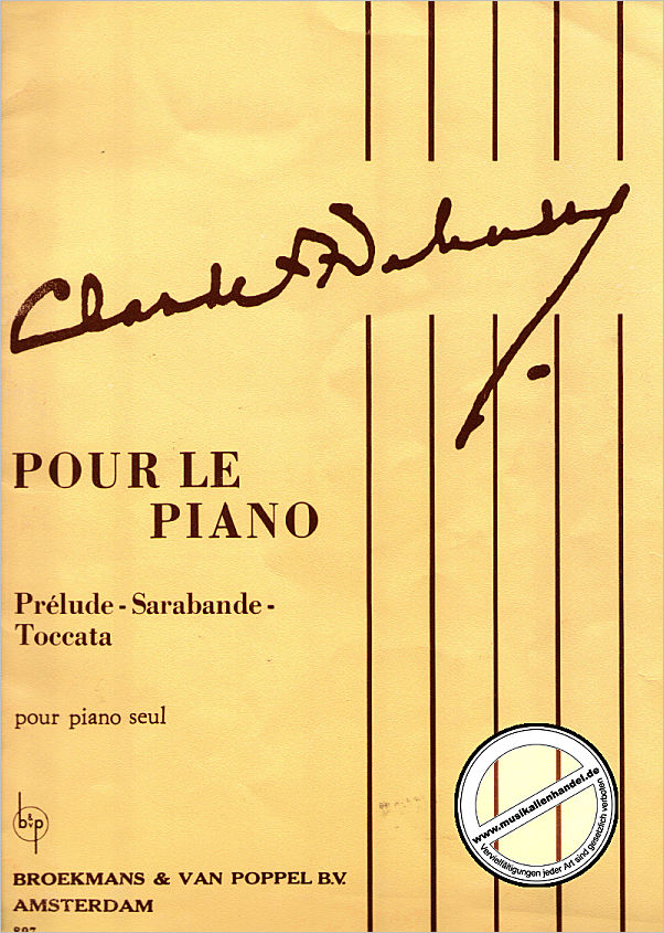 Titelbild für BVP 897 - POUR LE PIANO