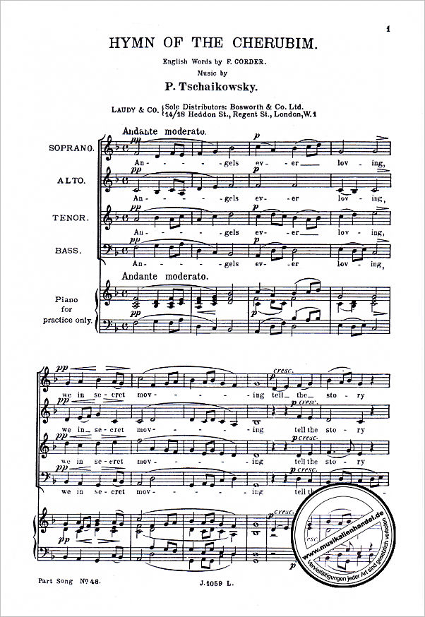Titelbild für BWH-MPS000048 - I hymn of the cherubim