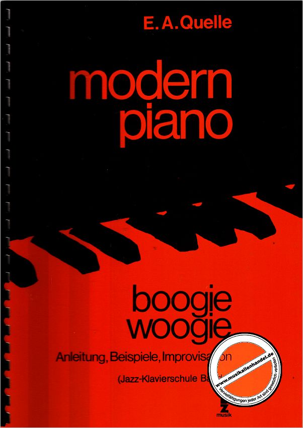 Titelbild für BZ 55 - MODERN PIANO 1 BOOGIE WOOGIE
