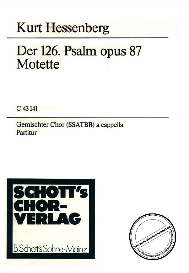 Titelbild für C 43141 - 126 PSALM