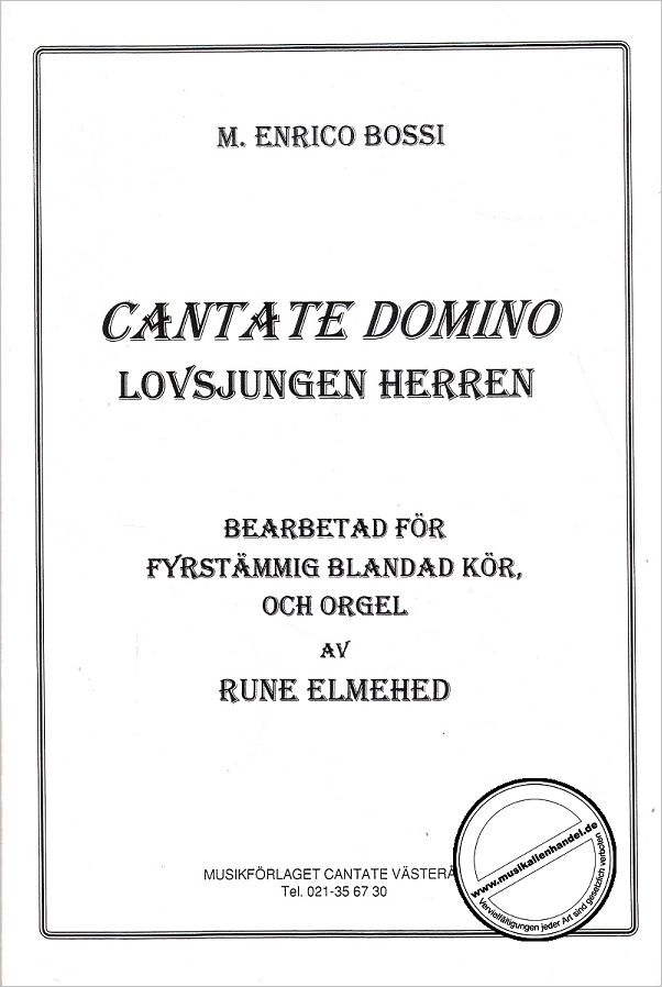 Titelbild für CANTATE 7519 - CANTATE DOMINO LOVSJUNGEN HERREN