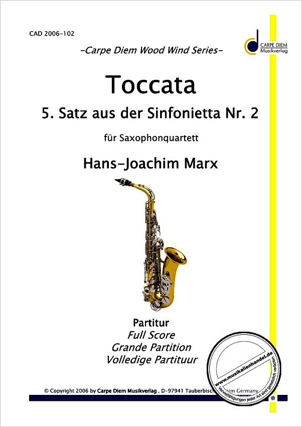 Titelbild für CARPE 2006-102 - TOCCATA (SATZ 5) AUS SINFONIETTA 2