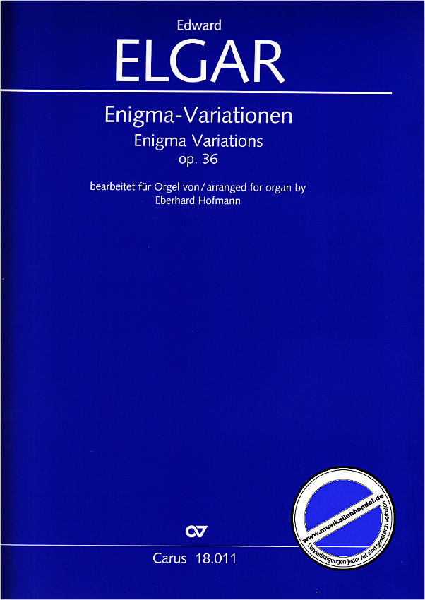 Titelbild für CARUS 18011 - Enigma Variationen op 36