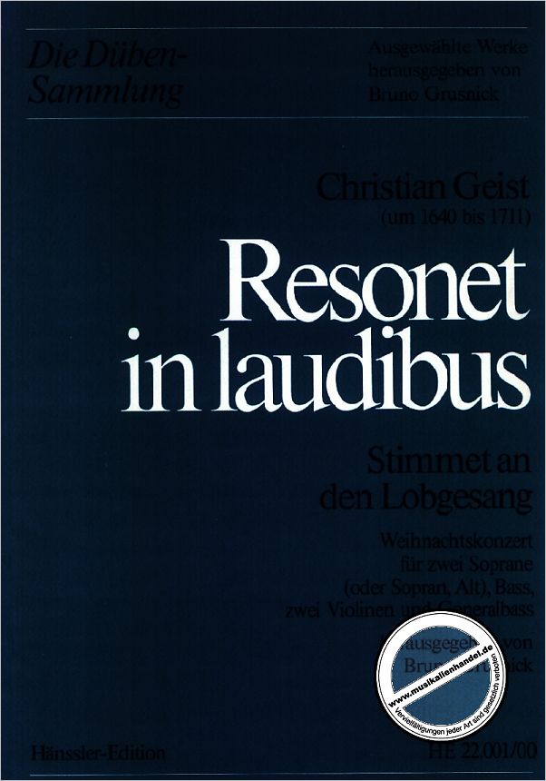 Titelbild für CARUS 22001-00 - RESONET IN LAUDIBUS
