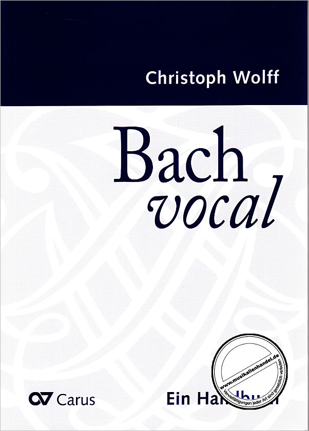 Titelbild für CARUS 24073-00 - Bach vocal - Ein Handbuch