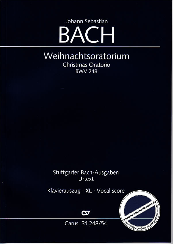 Titelbild für CARUS 31248-54 - Weihnachtsoratorium BWV 248 - XXL