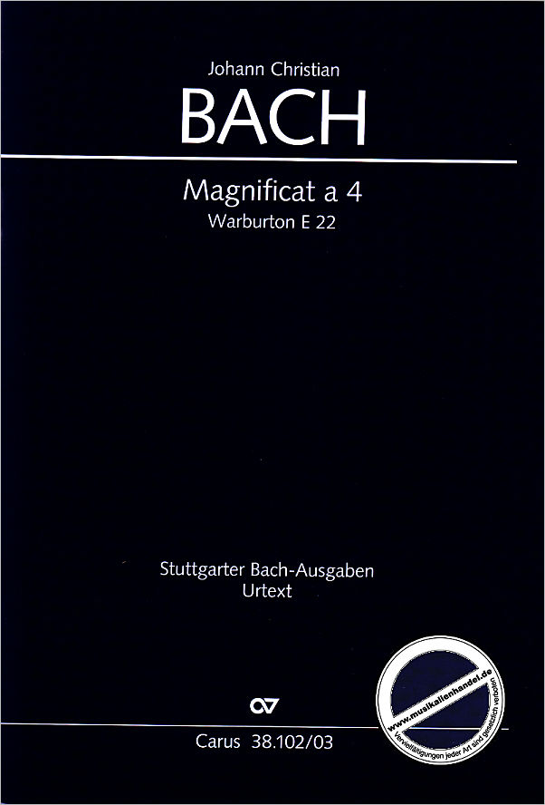 Titelbild für CARUS 38102-03 - Magnificat a 4