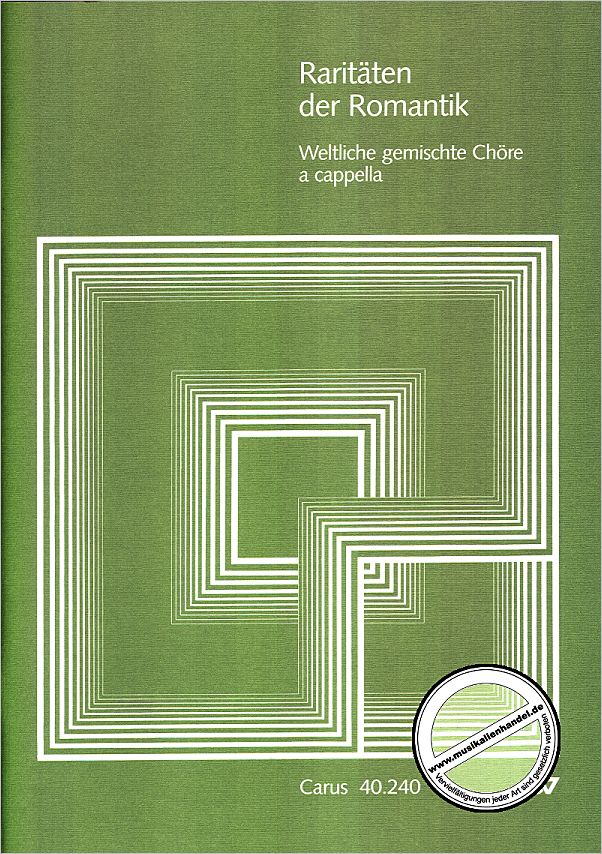 Titelbild für CARUS 40240-00 - RARITAETEN DER ROMANTIK 1