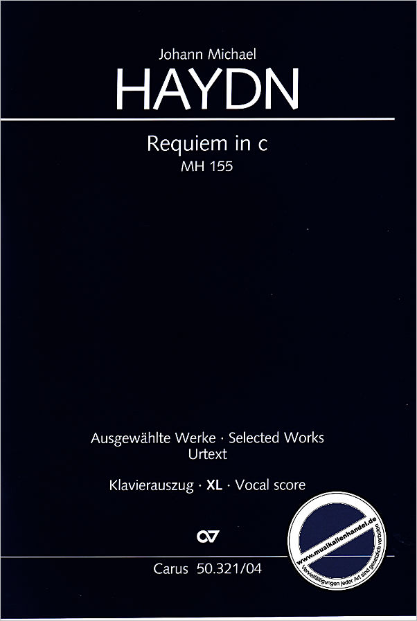 Titelbild für CARUS 50321-04 - Requiem c-moll