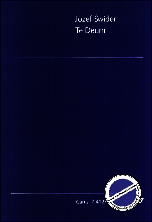 Titelbild für CARUS 7412-03 - TE DEUM (2001) ORCHESTERFASSUNG