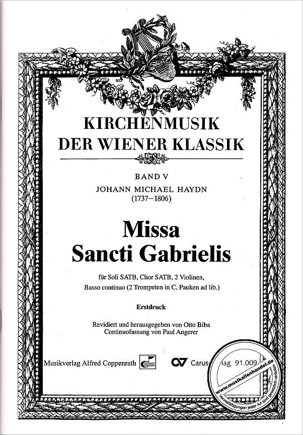 Titelbild für CARUS 91009-00 - MISSA SANCTI GABRIELIS