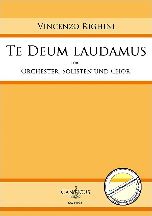 Titelbild für CAV 14023 - Te Deum laudamus :